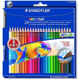 NORIS Club Matite Acquerellabili - Watercolour Pencils - 24 Pastelli  colorati - art. 144 10NC24 - Staedtler