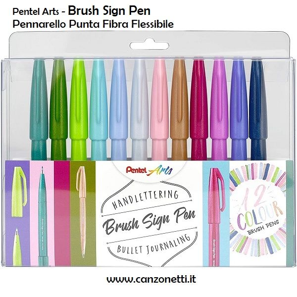 Brush Sign Pen - Pennarello punta a Pennello - Ideale per