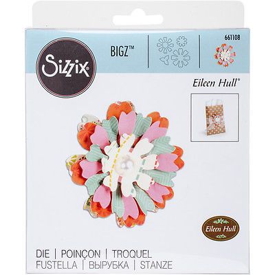 Fustella Sizzix Bigz Die - fiore Fiore, Cuore e Anima - Eileen Hull -  art. 661188 - Sizzix