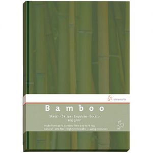 Blocco-carta-disegno-90%-bamboo-libro-A4-128-fogli-Hahnemühle-4011367004958
