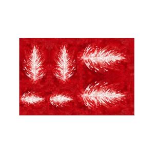 FOMMY DECO' Soft - Stella di Natale - Talco/Rosso - Sfumato - 20 x 30 cm - art. GDSF003 - Renkalik