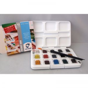 Set Acquerelli con Brushpen - KIT 18 watercolours palette - art. 88997 -  Honsell