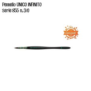 Pennello UNICO INFINITO - Serie 855 N.3/0 - Tondo - art. ODP22003222 - BORCIANI E BONAZZI