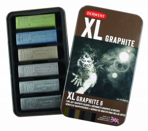 Carboncino GRAPHITE XL - Confezione da 6 colorazioni - Derwent