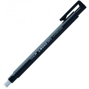 portagomma Mono Zero - punta Rettangolare - nero - elastomer eraser - ultra-fine 2,5 x 5 mm - art. EH-KUS11-B - ean 4003198501164 - Tombow