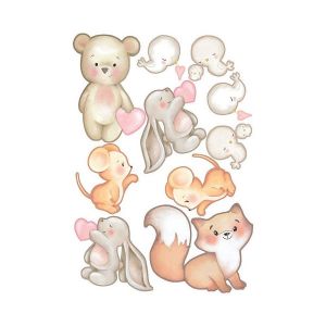 Sweet Wood - Puppies - Cuccioli - Sagome di Cartone Vegetale A5 - art. LESWA5018 - Renkalik
